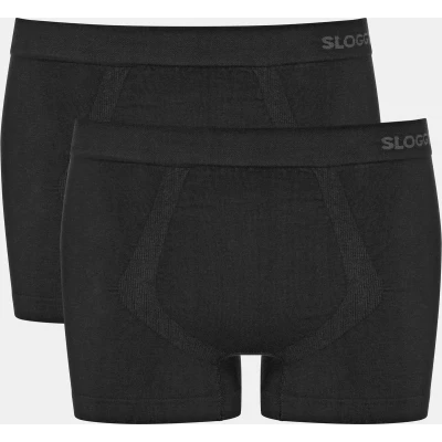 Afbeelding van sloggi men GO Smooth Short 2P Heren Onderbroek Zwart Maat S