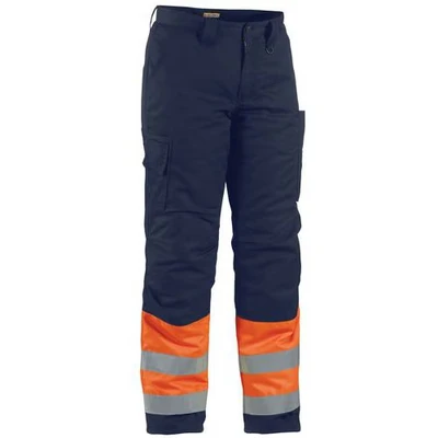 Image de Pantalon haute visibilité hiver orange fluorescent/marine