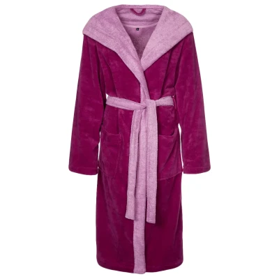 Afbeelding van Vossen Poppy Unisex Badjas, Maat: Medium, Cranberry