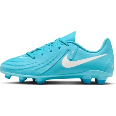 Afbeelding van Nike Performance JR Phantom GX II CLUB FG/MG Unisex Voetbalschoenen met kunststof noppen voor kinderen, Maat: 38, Blue fury/white