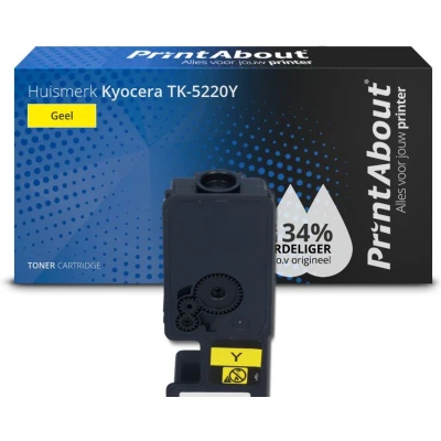 Afbeelding van Huismerk Kyocera TK 5220Y Toner Geel