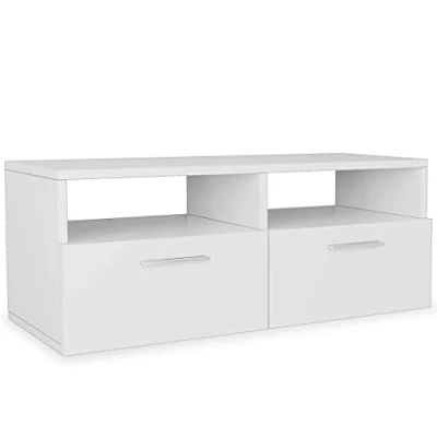 Afbeelding van vidaXL TV kast van technisch hout, 95 x 35 36 cm, wit