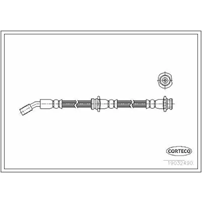 Afbeelding van CORTECO 19032490 Remslang Vooras 495 NISSAN: MICRA 2