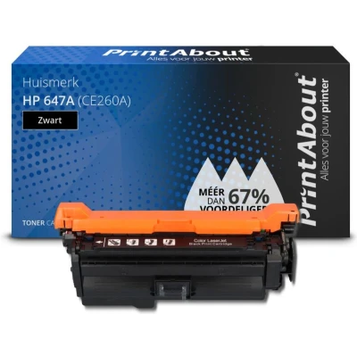 Afbeelding van Huismerk HP 647A (CE260A) Toner Zwart