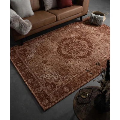 Afbeelding van Vintage Vloerkleed Traditions Roestbruin 160x240 Cm