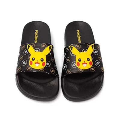 Afbeelding van Pokemon Sliders Jongens Kinderen Pikachu Sandalen Strand Doucheschoenen Slippers 34 EU