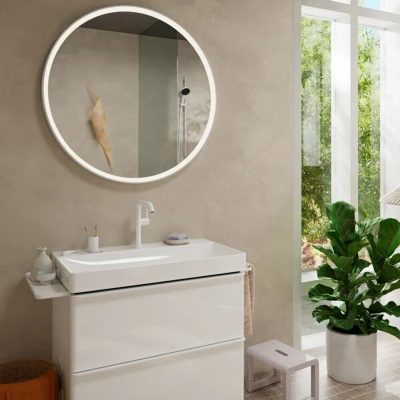 Afbeelding van hansgrohe Tecturis S ééngreeps wastafelkraan 210 Fine CoolStart met draaibare uitloop en afvoerplug chroom