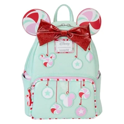 Afbeelding van Disney by Loungefly Backpack Mini Minnie Holiday Peppermint Ornaments