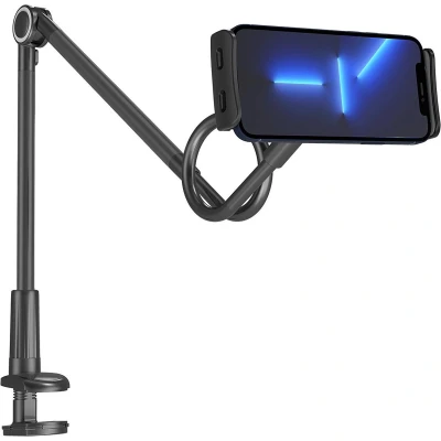 Afbeelding van Wozinsky lange flexibele telefoon en tablethouder zwart (WTHBK5)