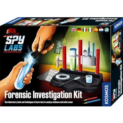 Afbeelding van Kosmos 617240 Spy Labs Incorporated Forensic Onderzoeksset Detectivelaboratorium Analyse van bewijsmateriaal en oplossingshells, detectiespeelgoed voor kinderen, instructies