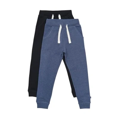 Image de MAGIC KIDS WEAR Lot de 2 pantalons unisexes pour enfant, Noir/Bleu (106), 92