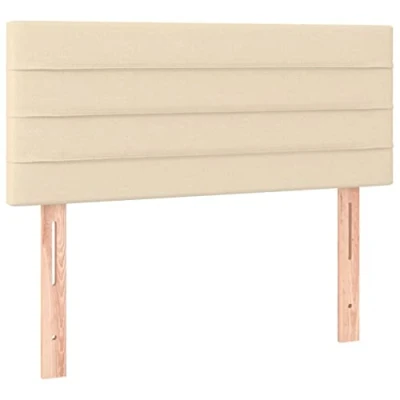 Afbeelding van vidaXL Hoofdeinde crèmekleurig, 90 x 5 78/88 cm, stof