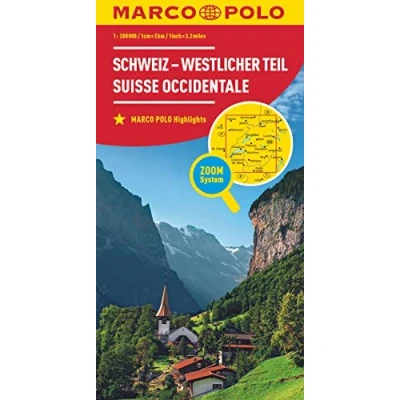 Afbeelding van Zwitserland West 01 Wegenkaart Marco Polo