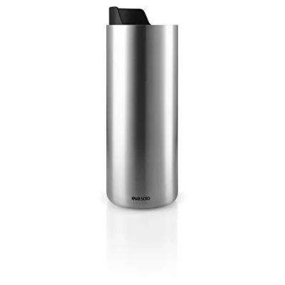 Afbeelding van Eva Solo Drinkbeker Urban Thermos 350 ml Black Zwart Gerecycled Roestvast Staal Kunststof
