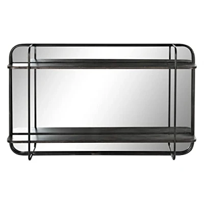 Afbeelding van Wandspiegel DKD Home Decor Zwart Metaal (80 x 12 50 cm)