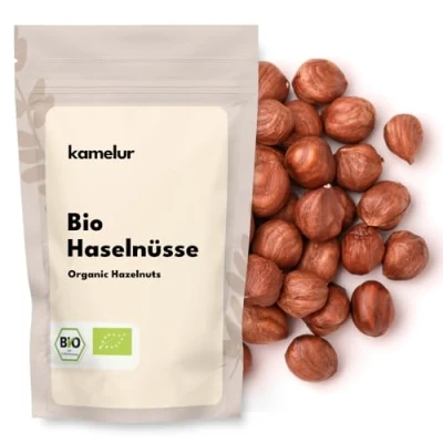 Afbeelding van Kamelur biologische decoratieve hazelnoten 1 kg hazelnoot zonder additieven