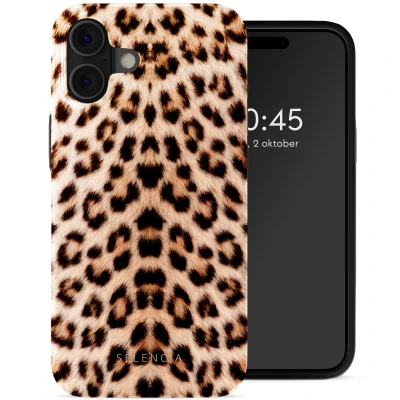Afbeelding van Selencia Hoesje Geschikt voor iPhone 16 Vivid Backcover MagSafe Wild Leo