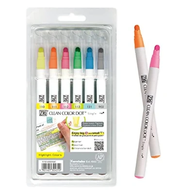 Afbeelding van Kuretake ZIG Clean Color Dot Enkele markers (gemarkeerde kleuren)