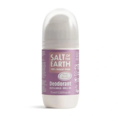 Afbeelding van Salt Of the Earth Hervulbare natuurlijke deodorant met pioenrozenbloesem, effectieve bescherming, 100% ingrediënten, milieuvriendelijk, veganistisch, dierproefvrij