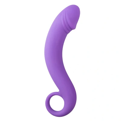 Afbeelding van Paarse Siliconen Prostaat Dildo Levensecht Gevoel