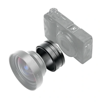 Afbeelding van JJC Metalen lensfilter, adapterring, compatibel met Ricoh GW 4 breedconversielens naar GR III GR3 camera, vervanging voor GA 1 lensadapter