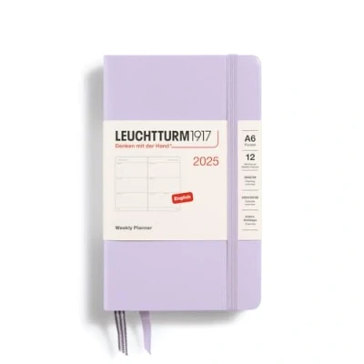 Afbeelding van Leuchtturm1917 Weekly A6 Pocket 12 maanden 2025 Hardcover Lilac