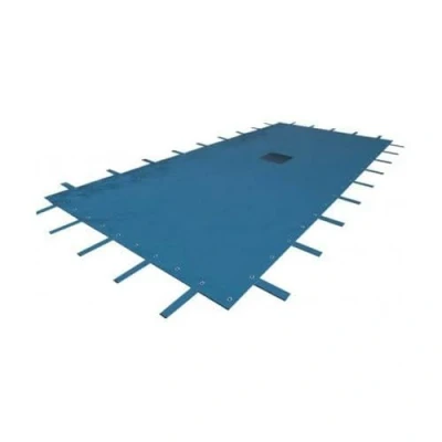 Afbeelding van Provence Outillage WerkaPro 02504 afdekzeil 6 x 10 m voor rechthoekig zwembad, 140 g/m², blauw