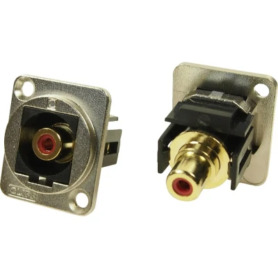 Afbeelding van XLR adapter cinch bus naar rood Adapter, inbouw CP30230M Cliff 1 stuk(s)