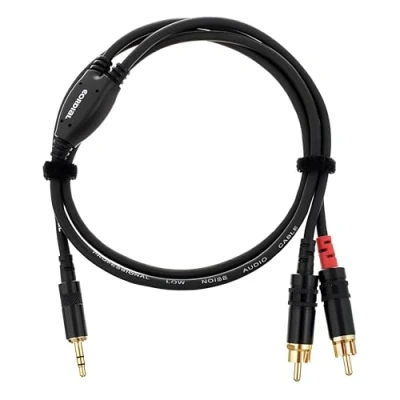 Afbeelding van CORDIAL 0,9 M REAN JACKPLUG 3,5 MM/2X CINCH