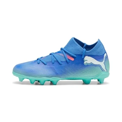 Afbeelding van Puma Future 7 Match FG/AG Unisex Voetbalschoenen met kunststof noppen voor kinderen, Maat: 30, Bluemazing/white/electric peppermint