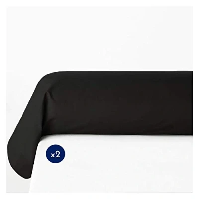 Image de Lot de 2 taies traversin 85x185cm 100% coton