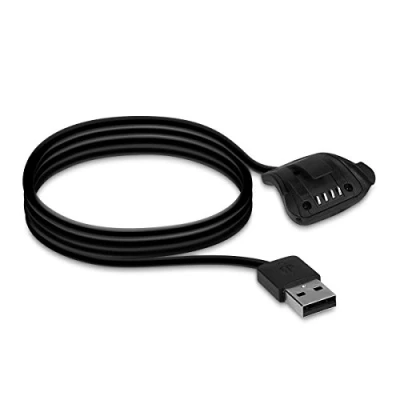 Afbeelding van kwmobile USB oplaadkabel geschikt voor TomTom Adventurer/Runner 3/Spark 3/Golfer 2 kabel Laadkabel smartwatch in zwart