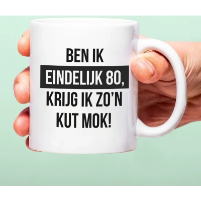Afbeelding van Mok Ben Ik Eindelijk Jarig 80 Jaar
