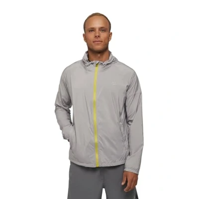 Afbeelding van DANISH ENDURANCE Windjack Outdoorjas Lichtgewicht Ademend Heren Zilver Grijs M