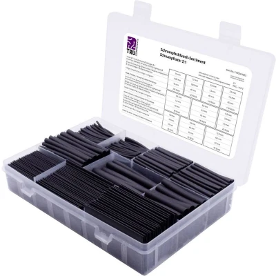 Afbeelding van TRU COMPONENTS T1905CA055 Krimpkous assortiment Zwart Krimpverhouding:2:1 750 onderdelen
