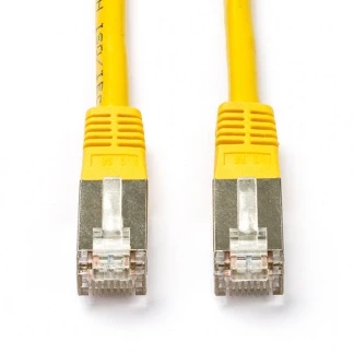 Afbeelding van Netwerkkabel Cat5e S/FTP 5 meter (100% koper, Geel)
