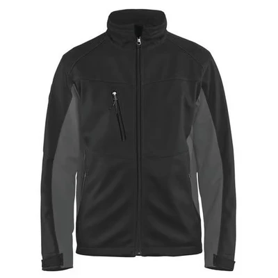 Image de Veste softshell noir/gris foncé, col molletonné