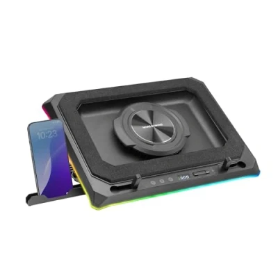 Afbeelding van Mars Gaming MNBC ULTRA, koelbasis en houder, 140 mm ventilator, CoolCore Airflow technologie, RGB Chroma, 5 posities, compatibel met laptops tot 18 inch, houder
