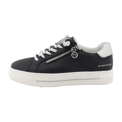 Afbeelding van TOM Tailor Sneakers laag, Dames, Maat: 38, Navy Hoogwaardig imitatieleer