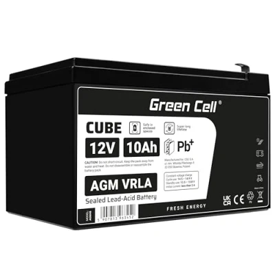 Afbeelding van AGM VRLA 12V 10Ah accu onderhoudsvrij.