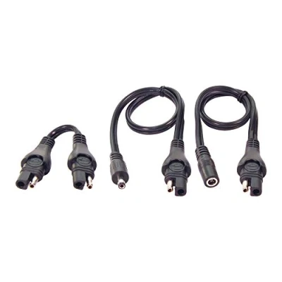 Afbeelding van Tecmate Optimate Cable O 67, adapterset, 3 delig, SAE naar DC 2,5 mm, blauw