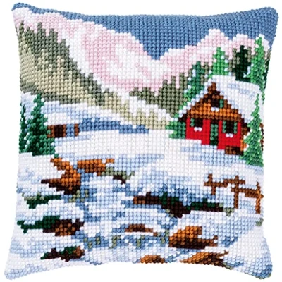 Afbeelding van Winterlandschap Kruissteekkussen Vervaco PN 0150836