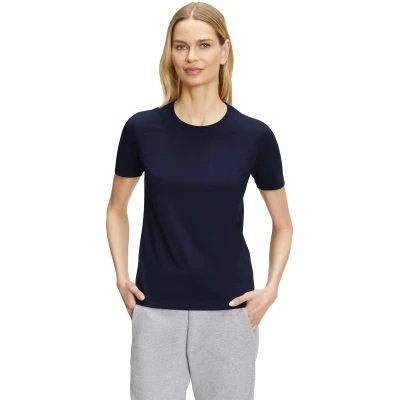 Afbeelding van Falke Tshirt basic, Dames, Maat: Large, Space blue (6116)