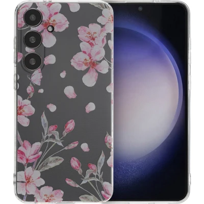Afbeelding van imoshion hoesje Geschikt voor Samsung Galaxy S24 Plus Siliconen Design Meerkleurig / Blossom Watercolor