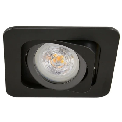 Afbeelding van LED inbouwspot Tajo Vierkant Zwart Sceneswitch Dimbaar 5W Philips