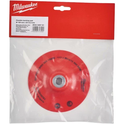 Afbeelding van MILWAUKEE 4932345761 flexibele steunschijf 125mm met spanmoer M14