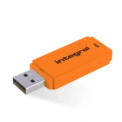 Afbeelding van Integral USB stick 2.0 neon oranje 128 GB