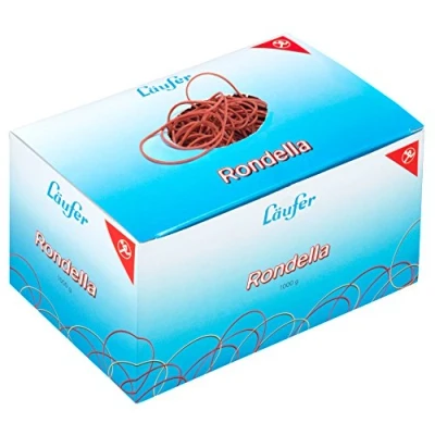 Image de Läufer Bracelet caoutchouc RONDELLA dans carton 1.000 g, rouge