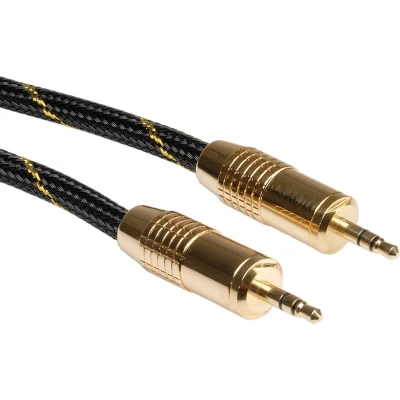 Afbeelding van ROLINE GOLD audio kabel 3,5mm Male/Male, 2,5 m