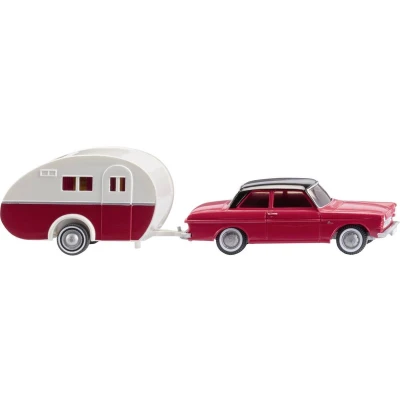 Afbeelding van Wiking 020203 H0 Auto Ford Taunus 12M met caravan